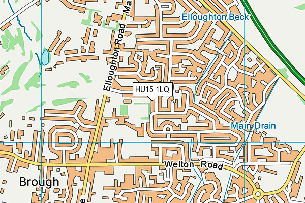 HU15 1LQ map - OS VectorMap District (Ordnance Survey) HU15 1LQ map - OS VectorMap District (Ordnance Survey)