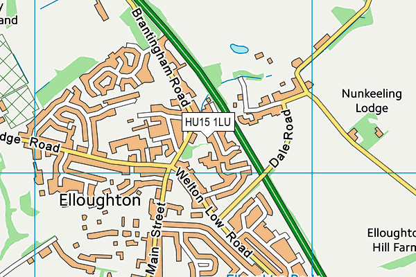 HU15 1LU map - OS VectorMap District (Ordnance Survey) HU15 1LU map - OS VectorMap District (Ordnance Survey)