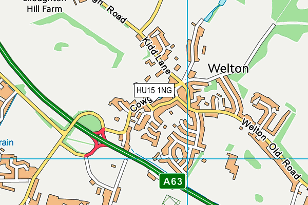 HU15 1NG map - OS VectorMap District (Ordnance Survey)