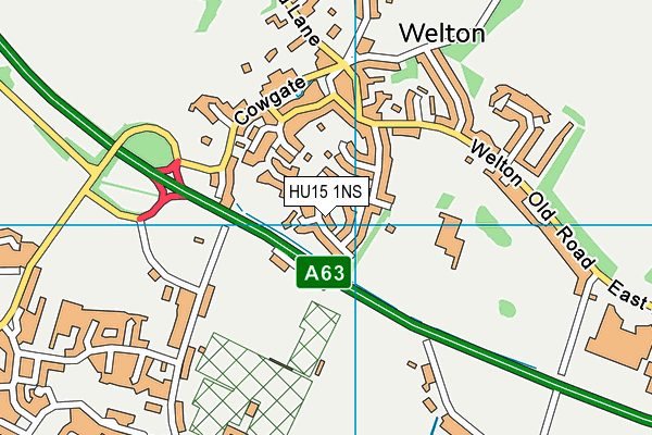 HU15 1NS map - OS VectorMap District (Ordnance Survey) HU15 1NS map - OS VectorMap District (Ordnance Survey)