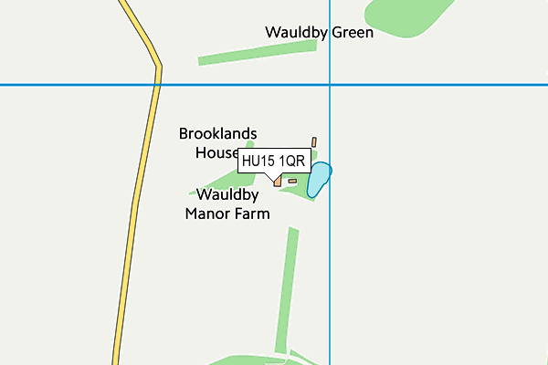 HU15 1QR map - OS VectorMap District (Ordnance Survey)