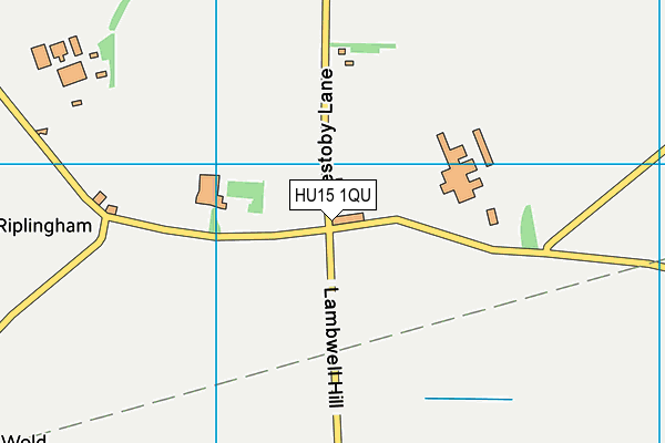 HU15 1QU map - OS VectorMap District (Ordnance Survey) HU15 1QU map - OS VectorMap District (Ordnance Survey)