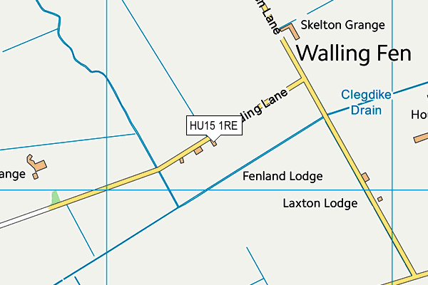 HU15 1RE map - OS VectorMap District (Ordnance Survey)