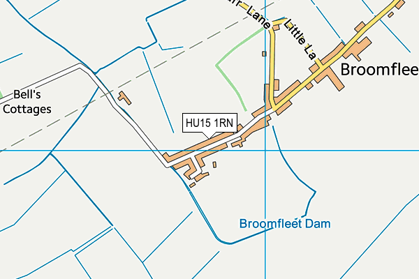 HU15 1RN map - OS VectorMap District (Ordnance Survey)