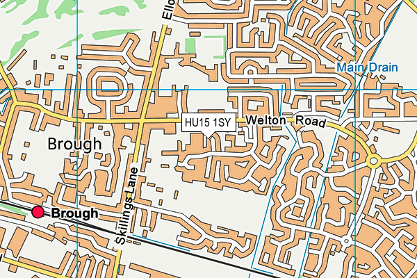 HU15 1SY map - OS VectorMap District (Ordnance Survey) HU15 1SY map - OS VectorMap District (Ordnance Survey)