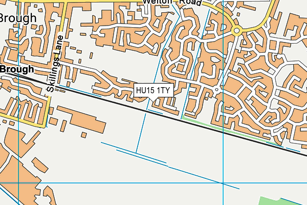 HU15 1TY map - OS VectorMap District (Ordnance Survey) HU15 1TY map - OS VectorMap District (Ordnance Survey)