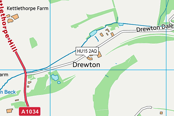 HU15 2AQ map - OS VectorMap District (Ordnance Survey) HU15 2AQ map - OS VectorMap District (Ordnance Survey)