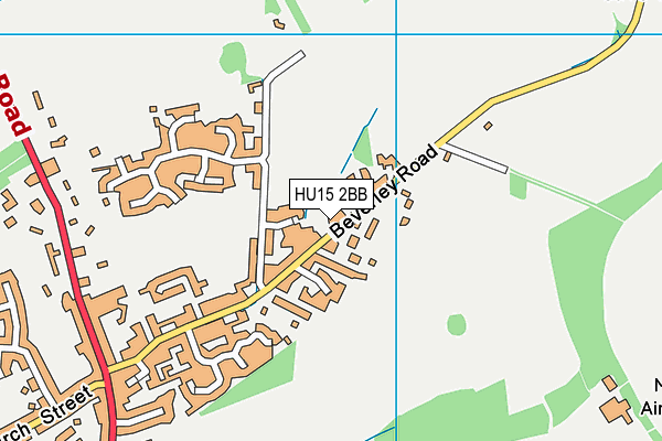 HU15 2BB map - OS VectorMap District (Ordnance Survey) HU15 2BB map - OS VectorMap District (Ordnance Survey)