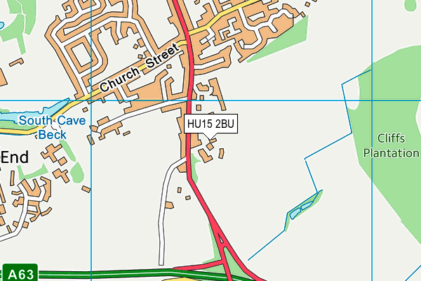HU15 2BU map - OS VectorMap District (Ordnance Survey) HU15 2BU map - OS VectorMap District (Ordnance Survey)