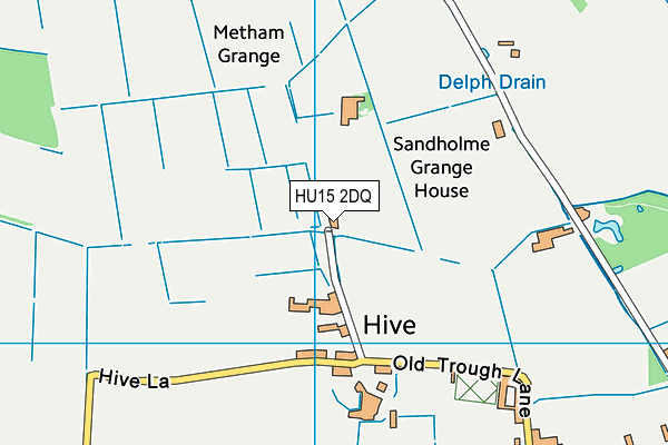 HU15 2DQ map - OS VectorMap District (Ordnance Survey) HU15 2DQ map - OS VectorMap District (Ordnance Survey)