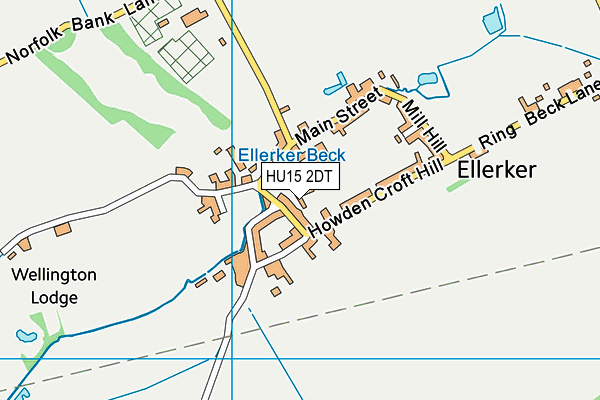 HU15 2DT map - OS VectorMap District (Ordnance Survey) HU15 2DT map - OS VectorMap District (Ordnance Survey)