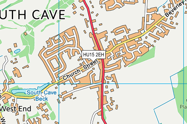HU15 2EH map - OS VectorMap District (Ordnance Survey) HU15 2EH map - OS VectorMap District (Ordnance Survey)