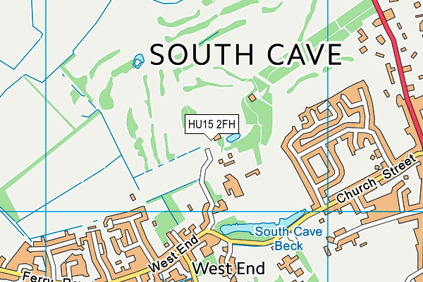 HU15 2FH map - OS VectorMap District (Ordnance Survey) HU15 2FH map - OS VectorMap District (Ordnance Survey)