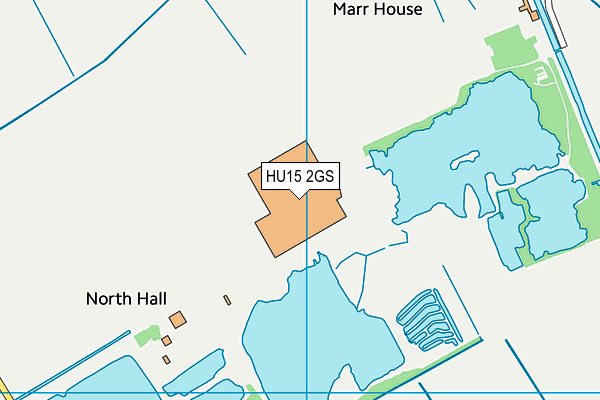 HU15 2GS map - OS VectorMap District (Ordnance Survey) HU15 2GS map - OS VectorMap District (Ordnance Survey)