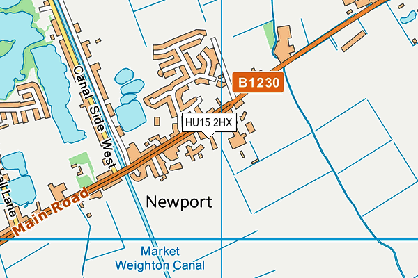 HU15 2HX map - OS VectorMap District (Ordnance Survey) HU15 2HX map - OS VectorMap District (Ordnance Survey)