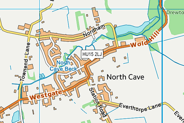HU15 2LJ map - OS VectorMap District (Ordnance Survey) HU15 2LJ map - OS VectorMap District (Ordnance Survey)