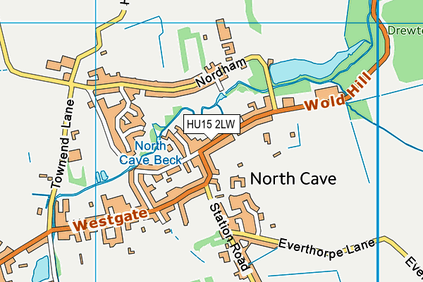 HU15 2LW map - OS VectorMap District (Ordnance Survey) HU15 2LW map - OS VectorMap District (Ordnance Survey)