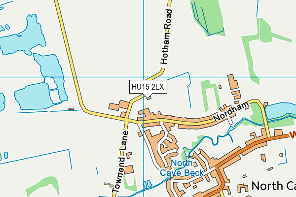HU15 2LX map - OS VectorMap District (Ordnance Survey) HU15 2LX map - OS VectorMap District (Ordnance Survey)