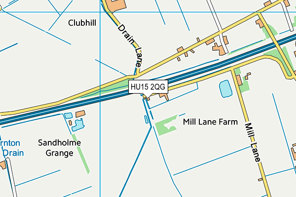 HU15 2QG map - OS VectorMap District (Ordnance Survey) HU15 2QG map - OS VectorMap District (Ordnance Survey)