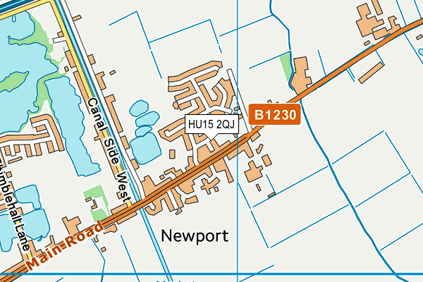 HU15 2QJ map - OS VectorMap District (Ordnance Survey) HU15 2QJ map - OS VectorMap District (Ordnance Survey)
