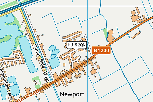 HU15 2QN map - OS VectorMap District (Ordnance Survey) HU15 2QN map - OS VectorMap District (Ordnance Survey)