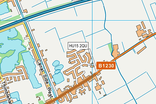 HU15 2QU map - OS VectorMap District (Ordnance Survey) HU15 2QU map - OS VectorMap District (Ordnance Survey)