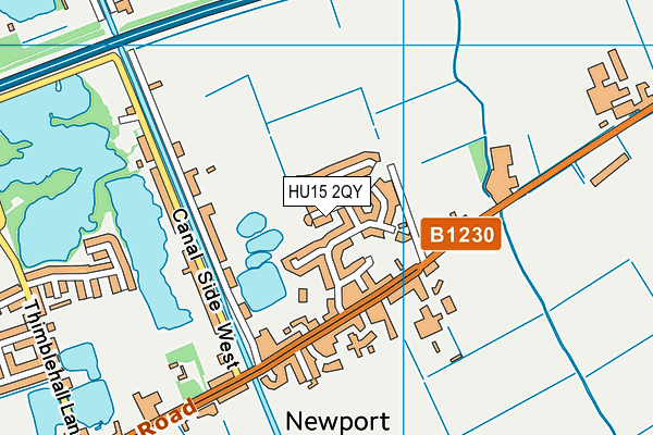 HU15 2QY map - OS VectorMap District (Ordnance Survey) HU15 2QY map - OS VectorMap District (Ordnance Survey)