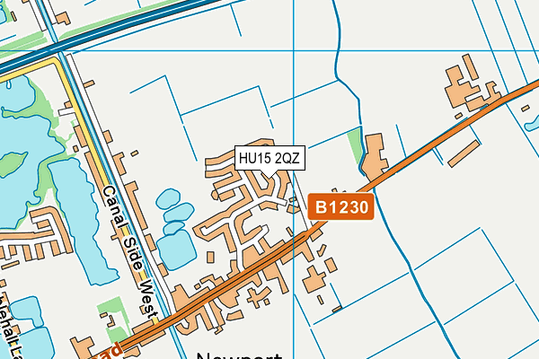 HU15 2QZ map - OS VectorMap District (Ordnance Survey) HU15 2QZ map - OS VectorMap District (Ordnance Survey)