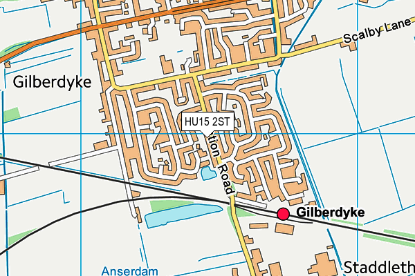 HU15 2ST map - OS VectorMap District (Ordnance Survey) HU15 2ST map - OS VectorMap District (Ordnance Survey)