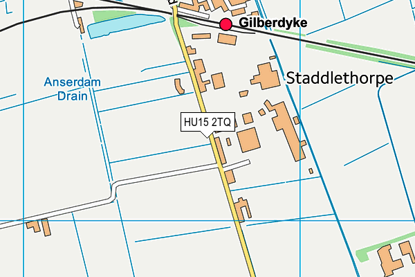 HU15 2TQ map - OS VectorMap District (Ordnance Survey) HU15 2TQ map - OS VectorMap District (Ordnance Survey)