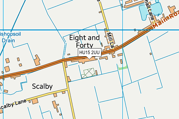 HU15 2UU map - OS VectorMap District (Ordnance Survey) HU15 2UU map - OS VectorMap District (Ordnance Survey)