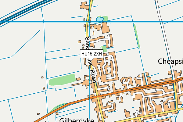 HU15 2XH map - OS VectorMap District (Ordnance Survey) HU15 2XH map - OS VectorMap District (Ordnance Survey)
