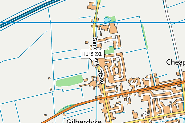 HU15 2XL map - OS VectorMap District (Ordnance Survey) HU15 2XL map - OS VectorMap District (Ordnance Survey)