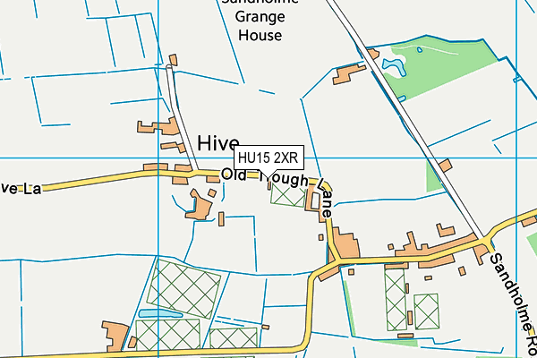 HU15 2XR map - OS VectorMap District (Ordnance Survey) HU15 2XR map - OS VectorMap District (Ordnance Survey)