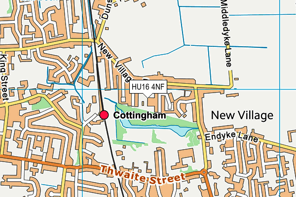 HU16 4NF map - OS VectorMap District (Ordnance Survey) HU16 4NF map - OS VectorMap District (Ordnance Survey)