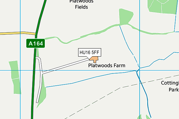 HU16 5FF map - OS VectorMap District (Ordnance Survey) HU16 5FF map - OS VectorMap District (Ordnance Survey)