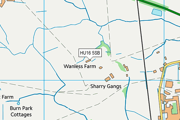 HU16 5SB map - OS VectorMap District (Ordnance Survey) HU16 5SB map - OS VectorMap District (Ordnance Survey)