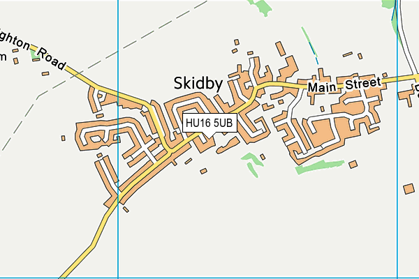 HU16 5UB map - OS VectorMap District (Ordnance Survey)