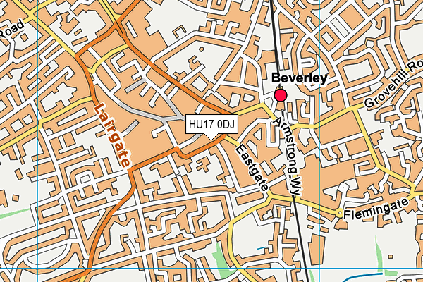 HU17 0DJ map - OS VectorMap District (Ordnance Survey) HU17 0DJ map - OS VectorMap District (Ordnance Survey)