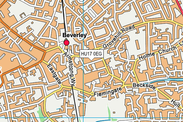 HU17 0EG map - OS VectorMap District (Ordnance Survey) HU17 0EG map - OS VectorMap District (Ordnance Survey)