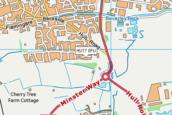 HU17 0FU map - OS VectorMap District (Ordnance Survey) HU17 0FU map - OS VectorMap District (Ordnance Survey)