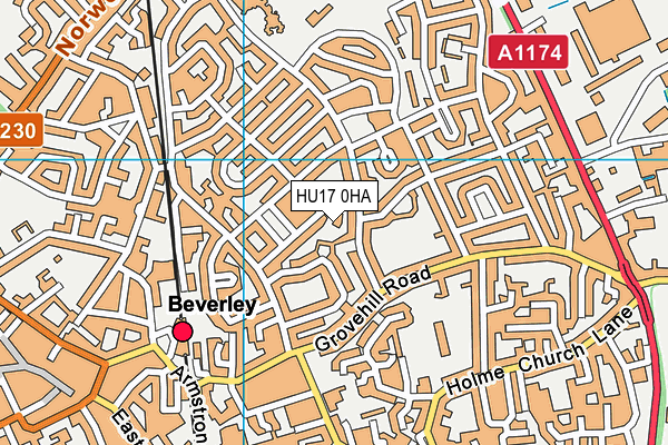 HU17 0HA map - OS VectorMap District (Ordnance Survey) HU17 0HA map - OS VectorMap District (Ordnance Survey)