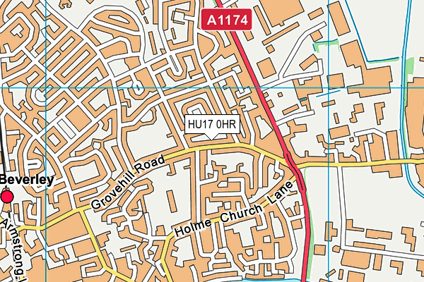 HU17 0HR map - OS VectorMap District (Ordnance Survey) HU17 0HR map - OS VectorMap District (Ordnance Survey)