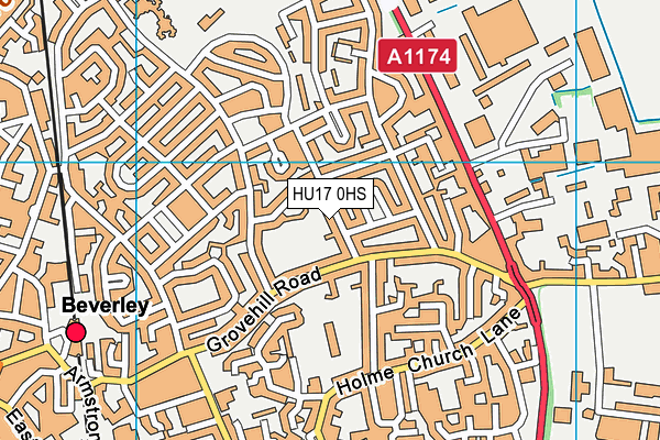 HU17 0HS map - OS VectorMap District (Ordnance Survey) HU17 0HS map - OS VectorMap District (Ordnance Survey)