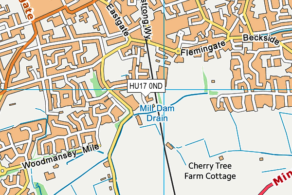 HU17 0ND map - OS VectorMap District (Ordnance Survey) HU17 0ND map - OS VectorMap District (Ordnance Survey)
