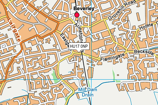 HU17 0NP map - OS VectorMap District (Ordnance Survey) HU17 0NP map - OS VectorMap District (Ordnance Survey)