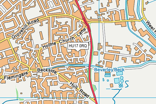 HU17 0RQ map - OS VectorMap District (Ordnance Survey) HU17 0RQ map - OS VectorMap District (Ordnance Survey)