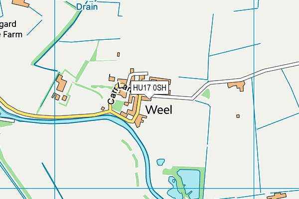 HU17 0SH map - OS VectorMap District (Ordnance Survey) HU17 0SH map - OS VectorMap District (Ordnance Survey)