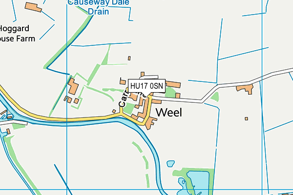 HU17 0SN map - OS VectorMap District (Ordnance Survey) HU17 0SN map - OS VectorMap District (Ordnance Survey)