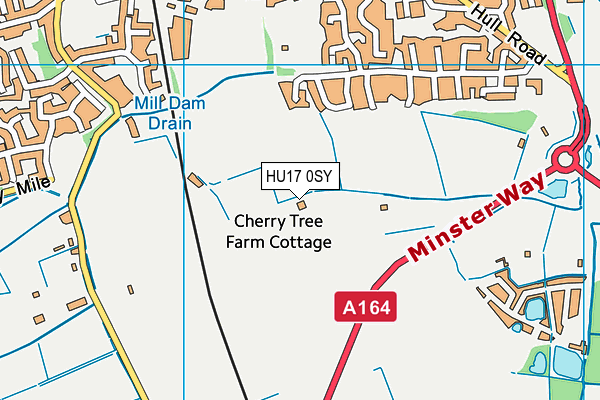 HU17 0SY map - OS VectorMap District (Ordnance Survey) HU17 0SY map - OS VectorMap District (Ordnance Survey)